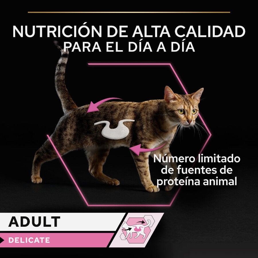 85 g Pro Plan Delicate Mousse rico en pavo para gatos, , large indicador imagen numero 2